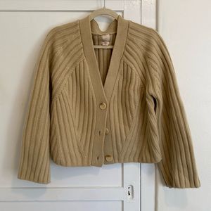H&M 100% Wool Cropped Cardigan